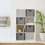 Aberto Design HMY-6356 Set Organizador de Escritorio de Fieltro Gris 4 Piezas para Oficina y Hogar